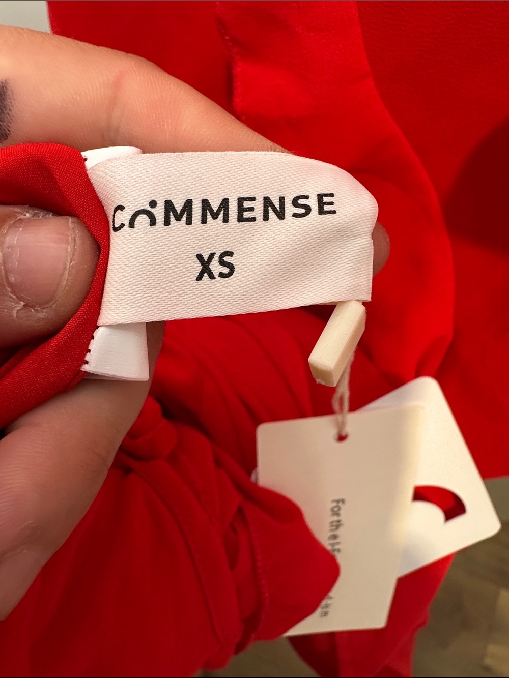 Commense Red Ruffle Tier Maxi Dress (101) - Picture 4 of 5